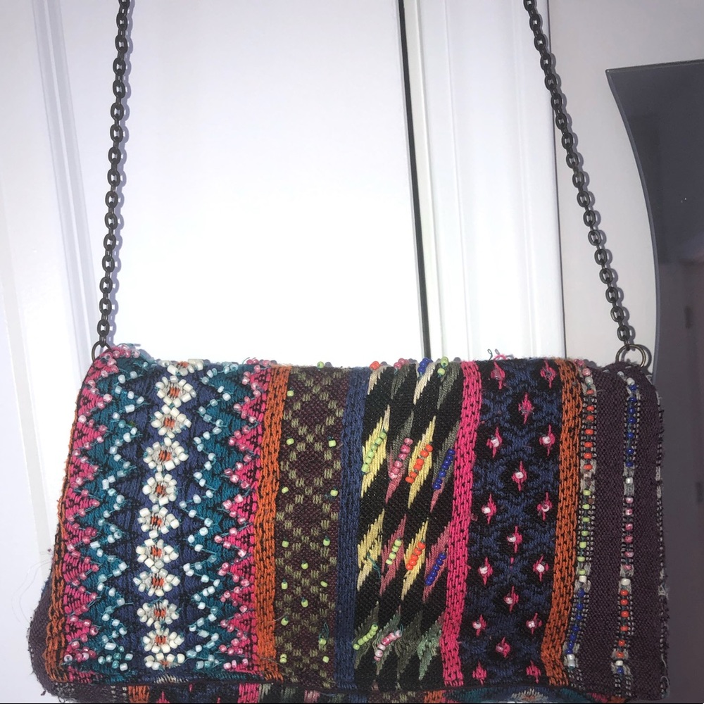 Beaded crossbody purse